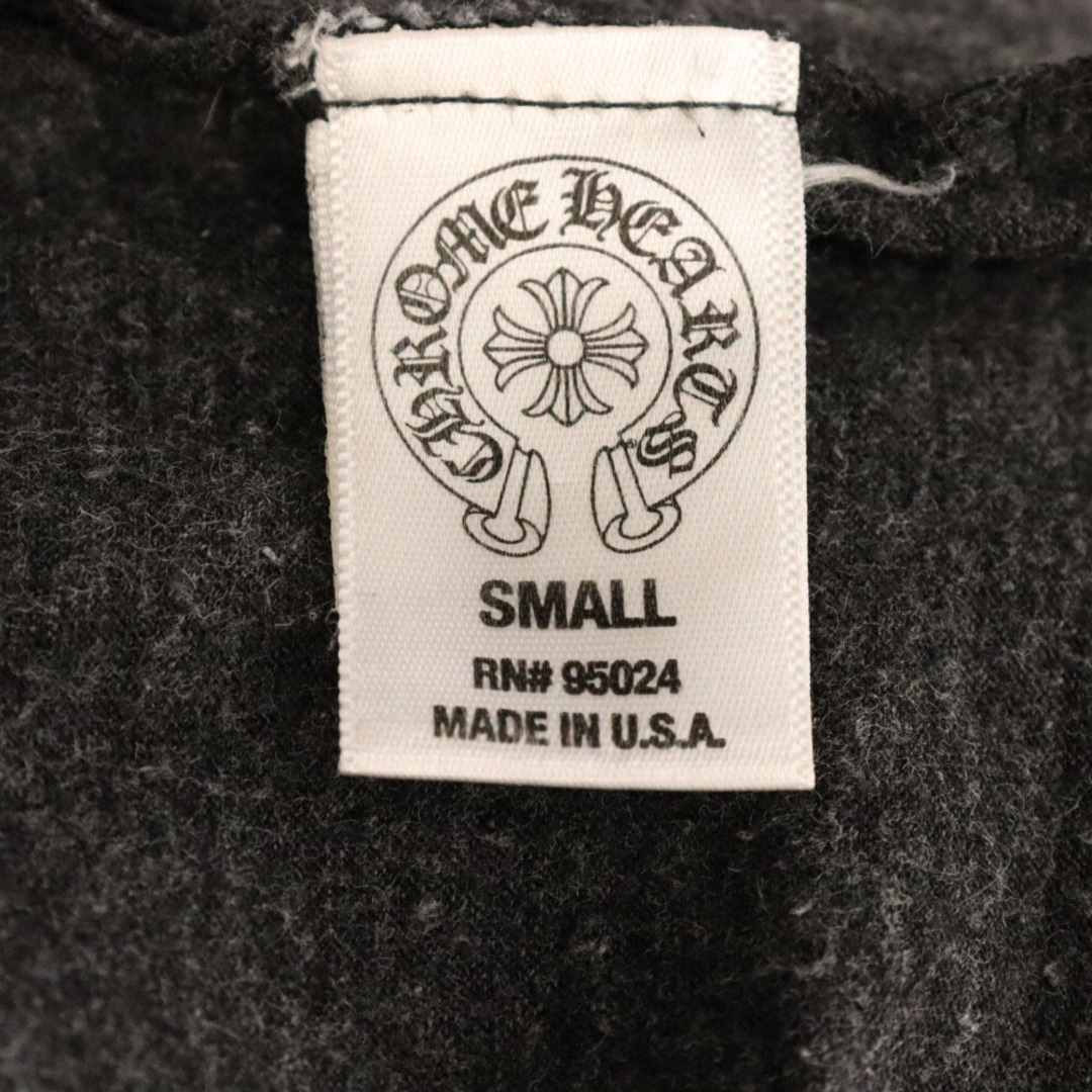 Chrome Hearts(クロムハーツ)のCHROME HEARTS クロムハーツ バック フレアプリント Vネック 半袖Tシャツ ブラック メンズのトップス(Tシャツ/カットソー(半袖/袖なし))の商品写真