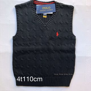 ラルフローレン(Ralph Lauren)の4t110cm 黒　ccベスト　ラルフローレン(Tシャツ/カットソー)