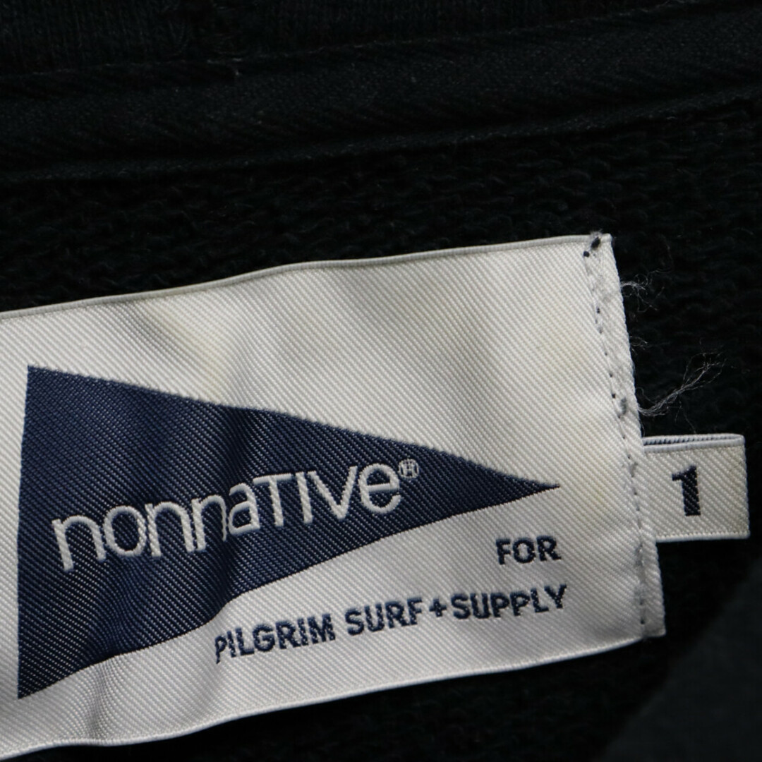 nonnative(ノンネイティブ)のnonnative ノンネイティブ 17SS×Pilgrim Surf+Supply ピルグリムサーフサプライ COACH PULLOVER PARKA プルオーバーパーカー フーディ ブラック NN-C3151 メンズのトップス(パーカー)の商品写真