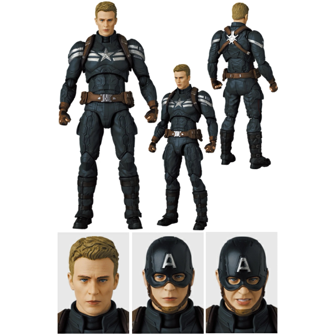 MEDICOM TOY(メディコムトイ)のMAFEX CAPTAIN AMERICA Stealth Suit “B” エンタメ/ホビーのフィギュア(アメコミ)の商品写真