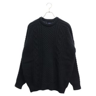 NOAH ノア Cable Knit Sweater デイジーパッチ ケーブルニットセーター ブラック 19-080-122-0000-3-0(ニット/セーター)