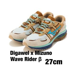 ミズノ(MIZUNO)のDigawel x Mizuno Wave Rider β 27cm (スニーカー)