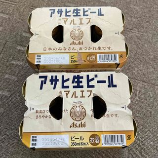 アサヒ(アサヒ)のアサヒビール アサヒ生ビール缶３５０　6缶パックＸ2(ビール)