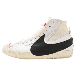 ナイキ(NIKE)のNIKE ナイキ BLAZER MID 77 JUMBO ブレーザー ジャンボスウォッシュ ミドルカットスニーカー シューズ ホワイト/ブラック US9/27cm DD3111-100(スニーカー)