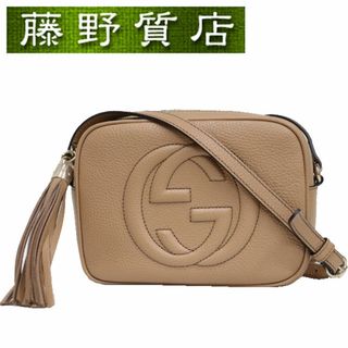 グッチ(Gucci)の(未使用展示品)グッチ GUCCI ソーホー レザー ショルダーバッグ  308364 レザー ベージュ G金具 斜め掛け 8117(ショルダーバッグ)