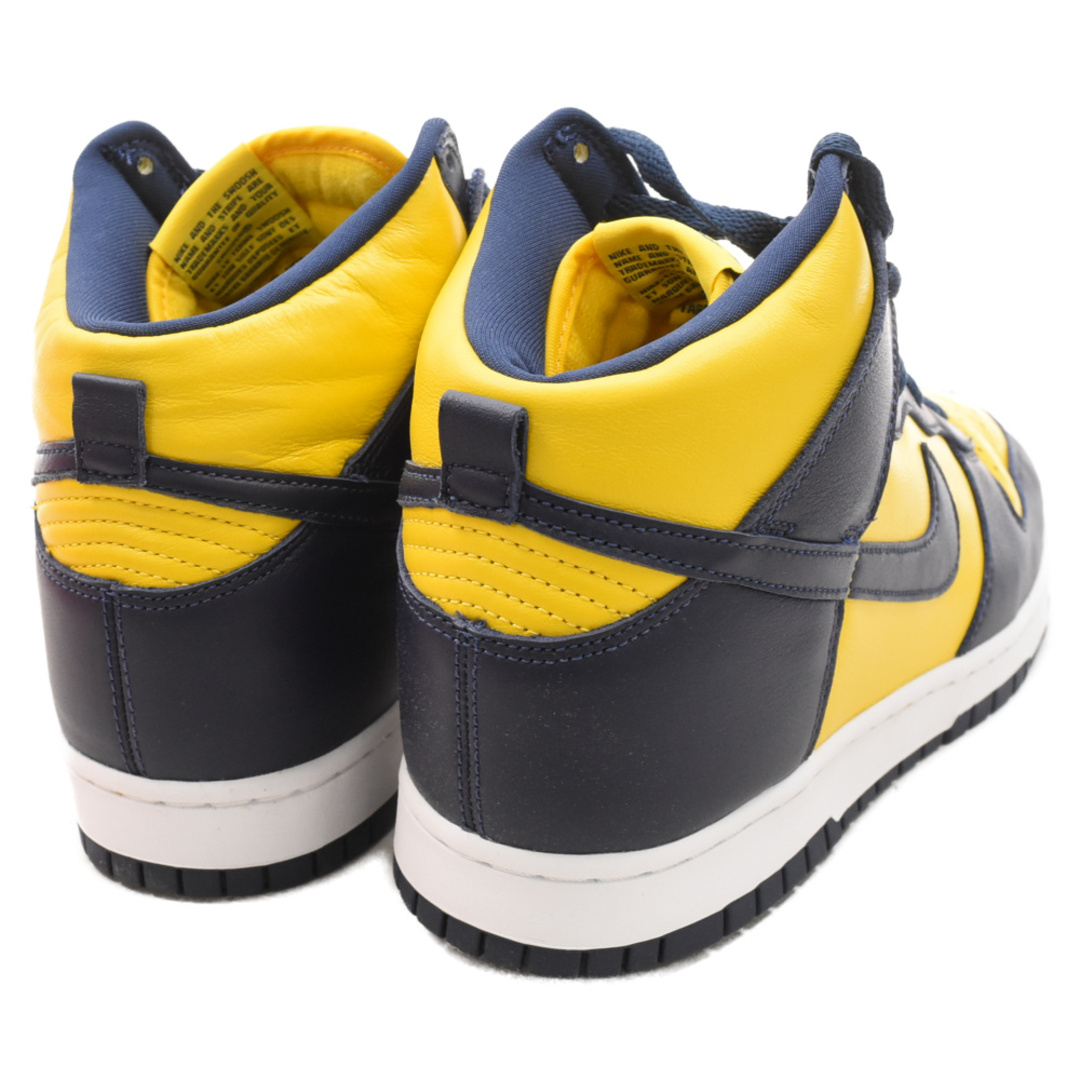 NIKE(ナイキ)のNIKE ナイキ DUNK HIGH SP MICHIGAN ダンクハイ ミシガン ハイカットスニーカーシューズ ネイビー/イエロー US10 CZ8149-700 メンズの靴/シューズ(スニーカー)の商品写真