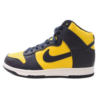 ナイキ(NIKE)のNIKE ナイキ DUNK HIGH SP MICHIGAN ダンクハイ ミシガン ハイカットスニーカーシューズ ネイビー/イエロー US10 CZ8149-700(スニーカー)