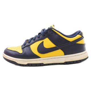 ナイキ(NIKE)のNIKE ナイキ DUNK LOW RETRO MICHIGAN ダンクローミシガン ローカットスニーカー ネイビー/イエロー US8.5/26.5cm DD1391-700(スニーカー)