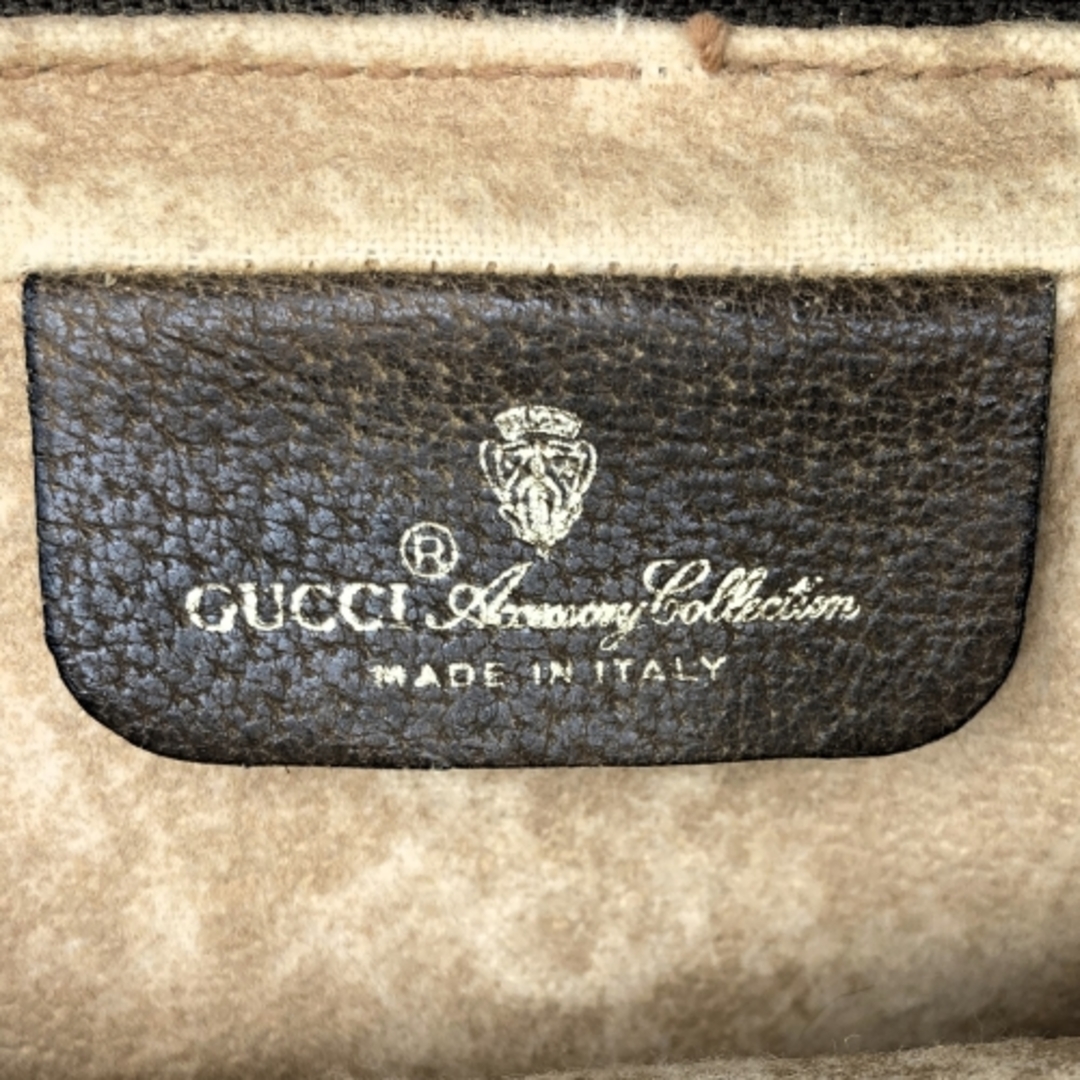 Gucci(グッチ)のグッチ クラッチバッグ オールドグッチ シェリーライン ブラウン GGスプリームキャンバス 89 02 055 GUCCI【中古】 レディースのバッグ(クラッチバッグ)の商品写真