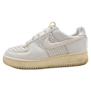 ナイキ(NIKE)のNIKE ナイキ 07年製 AIR FORCE 1 LUX LE WOVEN エアフォース1 ラックス ウーブンレザー ローカットスニーカーシューズ ホワイト US8.5 305818-111(スニーカー)