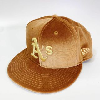 ニューエラー(NEW ERA)の3149　試着　ニューエラ　ベルベット　59FIFTY　アスレチックス(キャップ)