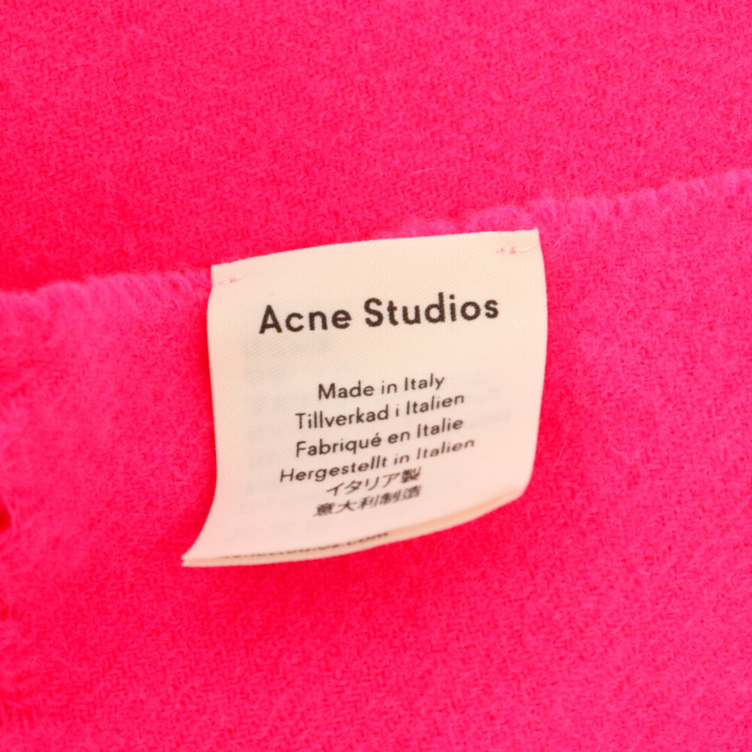 Acne Studios(アクネストゥディオズ)のAcne Studios アクネ ストゥディオズ ウール フリンジ マフラー ピンク レディースのファッション小物(マフラー/ショール)の商品写真