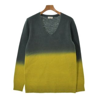 DRIES VAN NOTEN ニット・セーター S 緑x黄系 【古着】【中古】