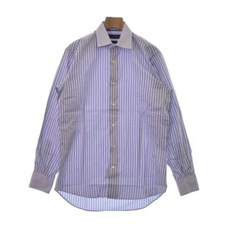 エトロ(ETRO)のETRO エトロ ドレスシャツ 38(S位) 紫(ストライプ) 【古着】【中古】(シャツ)