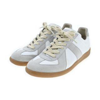 Maison Margiela スニーカー EU41(26cm位) 白xグレー 【古着】【中古】(スニーカー)