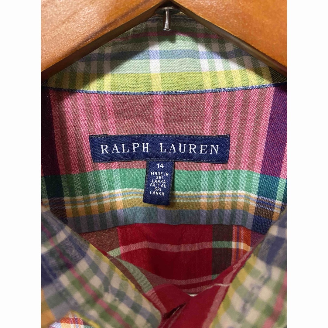 POLO RALPH LAUREN(ポロラルフローレン)のラルフローレン レディース マドラスチェックシャツ RALPH LAUREN レディースのトップス(シャツ/ブラウス(長袖/七分))の商品写真