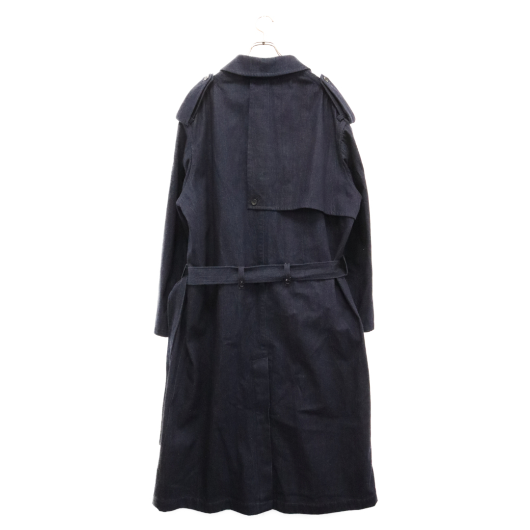 Yohji Yamamoto(ヨウジヤマモト)のYohji Yamamoto POUR HOMME ヨウジヤマモト プールオム 23AW LOOK23 12ozデニムトレンチコート ブルー HJ-C24-014 メンズのジャケット/アウター(トレンチコート)の商品写真