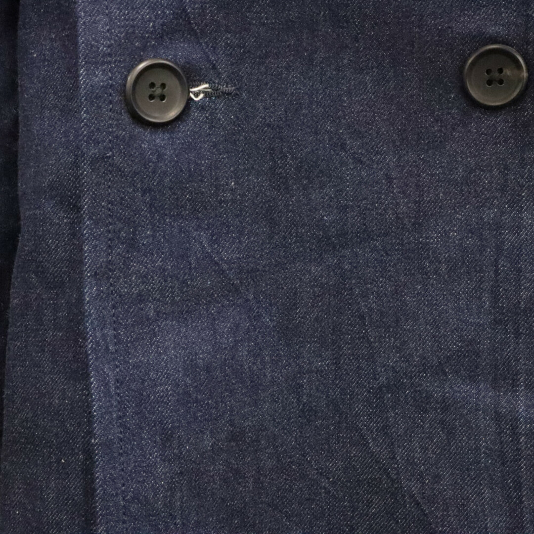 Yohji Yamamoto(ヨウジヤマモト)のYohji Yamamoto POUR HOMME ヨウジヤマモト プールオム 23AW LOOK23 12ozデニムトレンチコート ブルー HJ-C24-014 メンズのジャケット/アウター(トレンチコート)の商品写真