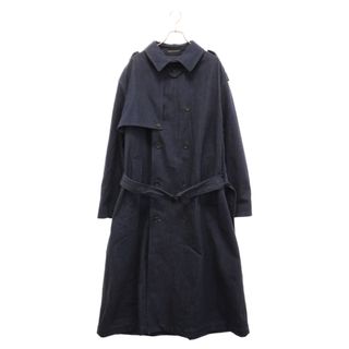 ヨウジヤマモト(Yohji Yamamoto)のYohji Yamamoto POUR HOMME ヨウジヤマモト プールオム 23AW LOOK23 12ozデニムトレンチコート ブルー HJ-C24-014(トレンチコート)