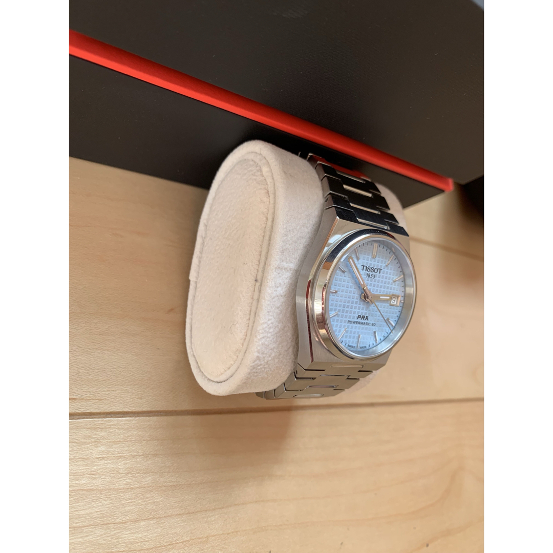 TISSOT - 超美品 TISSOT ティソ PRX 35mm アイスブルー 自動巻の TISSOT - 超美品 TISSOT ティソ PRX 35mm アイスブルー 自動巻の