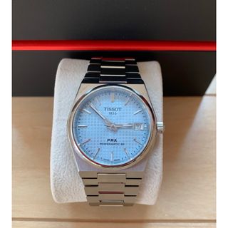 ティソ(TISSOT)の超美品 TISSOT ティソ PRX 35mm  アイスブルー 自動巻(腕時計(アナログ))