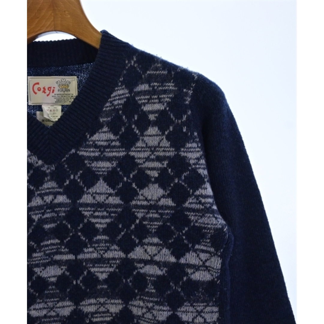 CORGI(コーギ)のCorgi コーギー ニット・セーター S 紺 【古着】【中古】 メンズのトップス(ニット/セーター)の商品写真
