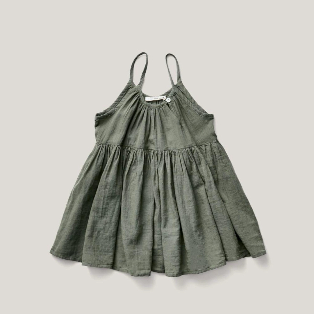 SOOR PLOOM(ソーアプルーム)の Soor ploom Birdie Tunic, Eucalyptus キッズ/ベビー/マタニティのキッズ服女の子用(90cm~)(ワンピース)の商品写真