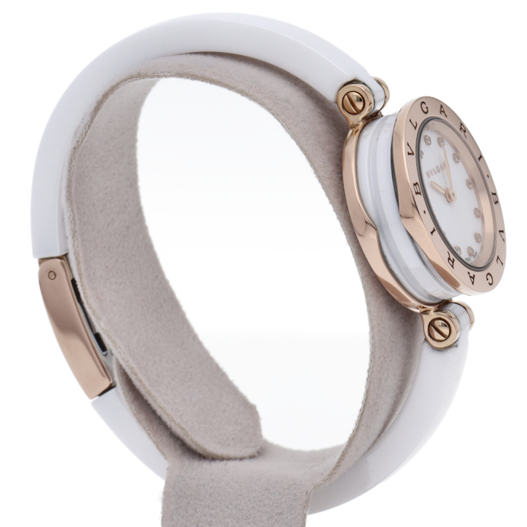 BVLGARI(ブルガリ)のブルガリ ビーゼロワン ウォッチ 12Pダイヤ B.ZERO1 Watch
 BZP23SG/BZ23WSGCC12S 箱 保証書 K18PG/セラミック レディース時計 ホワイト 仕上げ済 美品 【中古】 レディースのファッション小物(腕時計)の商品写真