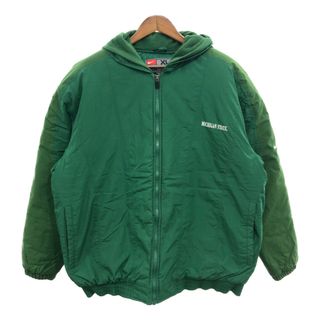 ナイキ(NIKE)の【B品】 2000年代 NIKE ナイキ MICHIGAN ミシガン 中綿ナイロンジャケット カレッジ スポーツ グリーン (メンズ XL) 中古 古着 Q0820(その他)