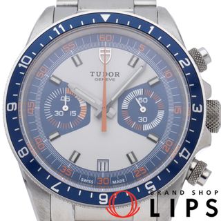 チュードル(Tudor)のチューダー ヘリテージ クロノグラフ オパライン Heritage Chronograph M70330B-0004 箱 保証書 バンド SS メンズ時計 ホワイト/ブルー 仕上げ済 美品 【中古】(その他)