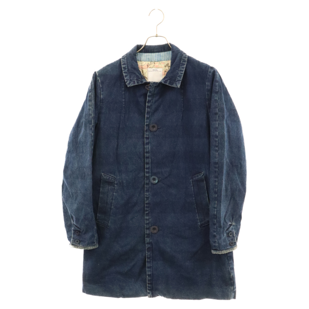 VISVIM(ヴィスヴィム)のVISVIM ヴィスヴィム 14AW MIES COAT テーラード デニム ステンカラーコート インディゴ 0114205013013 メンズのジャケット/アウター(ステンカラーコート)の商品写真