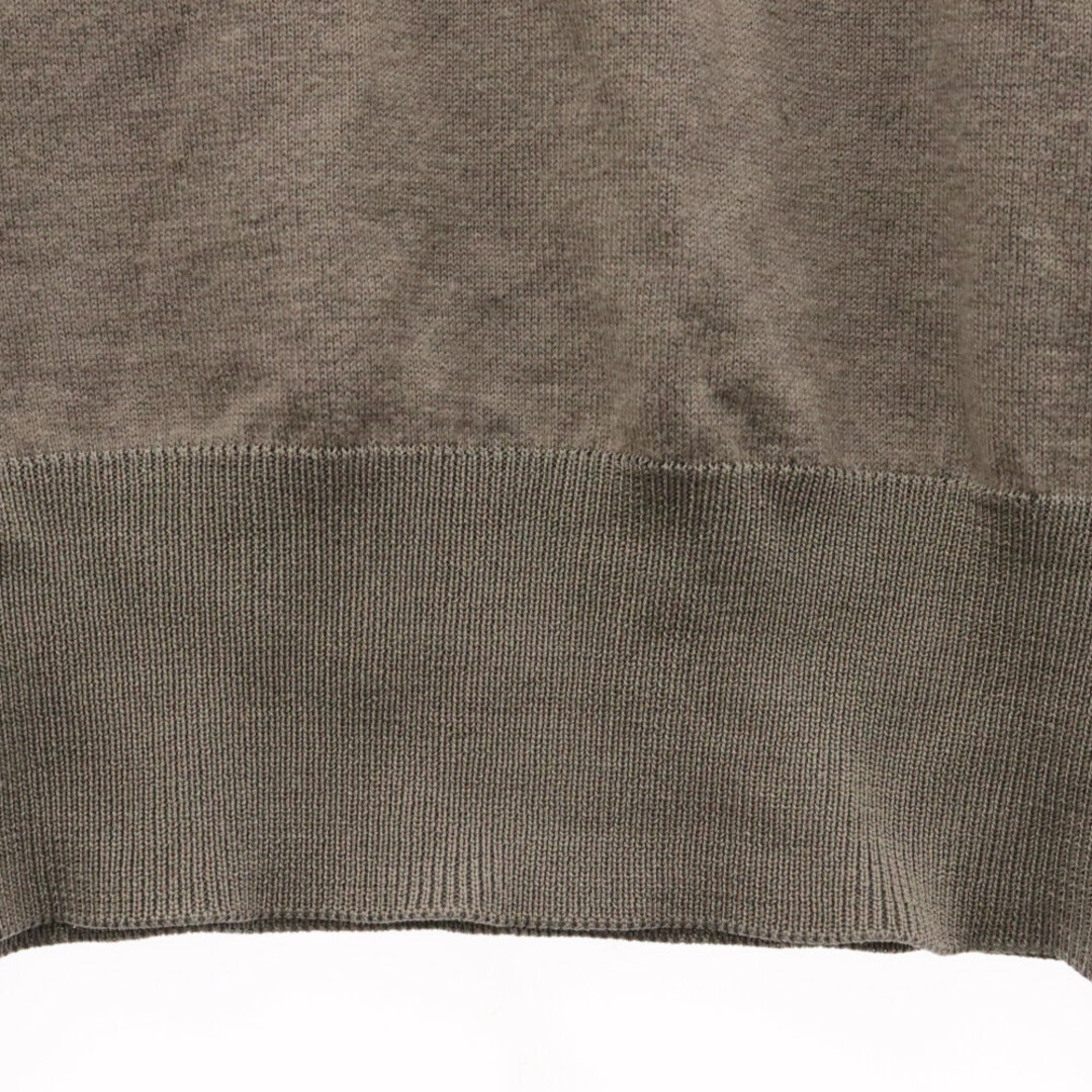 LANVIN(ランバン)のLANVIN ランバン Vネック 切替 ニット セーター グレー メンズのトップス(ニット/セーター)の商品写真