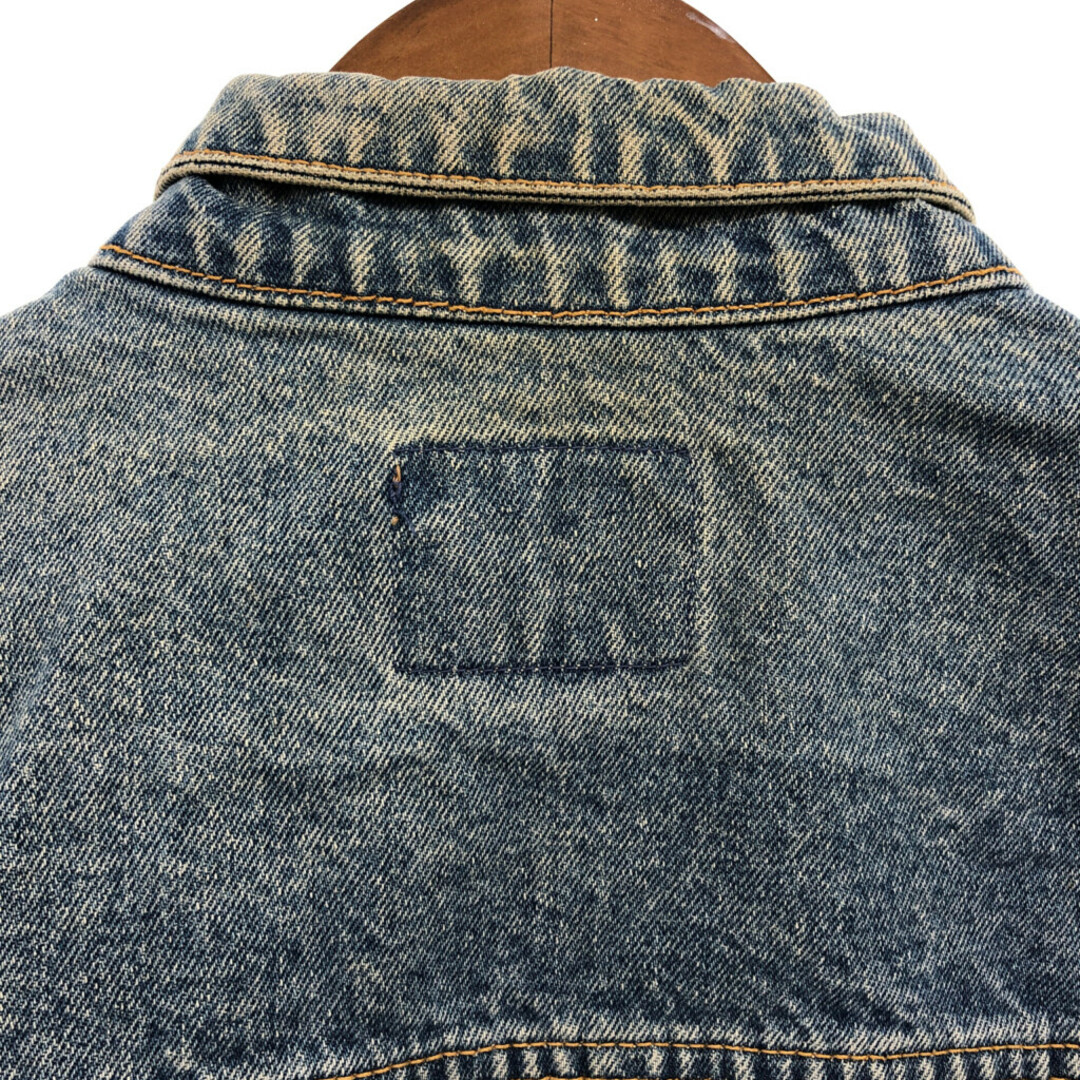 GAP(ギャップ)の【B品】 90年代 OLD GAP ギャップ Gジャン デニムジャケット インディゴブルー (メンズ LARGE) 中古 古着 Q0814 メンズのジャケット/アウター(Gジャン/デニムジャケット)の商品写真