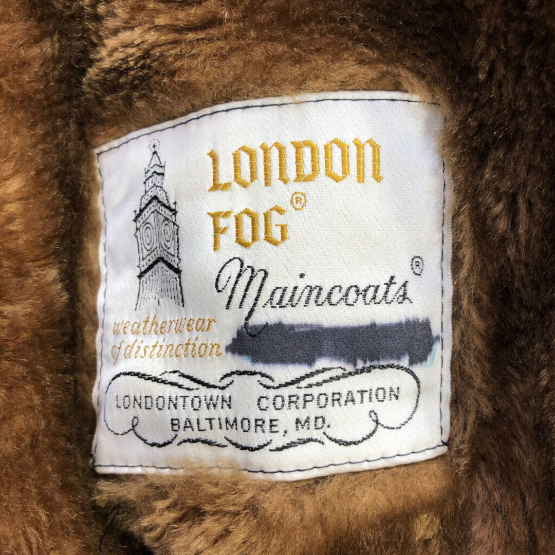 【B品】 London Fog ロンドンフォグ ステンカラーコート バルマカーンコート ベージュ (メンズ 40 SHORT) 中古 古着 Q0800 メンズのジャケット/アウター(トレンチコート)の商品写真