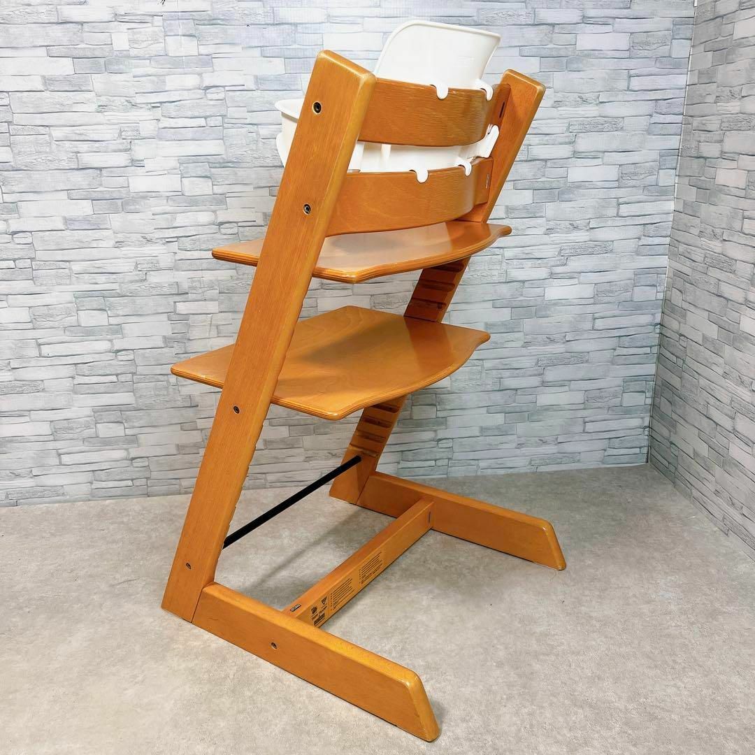 Stokke(ストッケ)のストッケ トリップトラップ チェリー ベビーチェア 木製 北欧 ハイチェア 絶版 キッズ/ベビー/マタニティの寝具/家具(その他)の商品写真