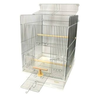 HOEI - 【送料無料】 HOEI 白 ホーエイ 鳥用飼育ケージ + 半月スタンド