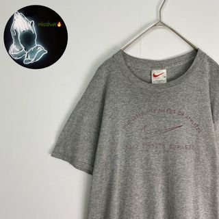 ナイキ(NIKE)の【ナイキ　半袖Tシャツ　プリントデザイン　シンプル　グレー　古着】(Tシャツ/カットソー(半袖/袖なし))