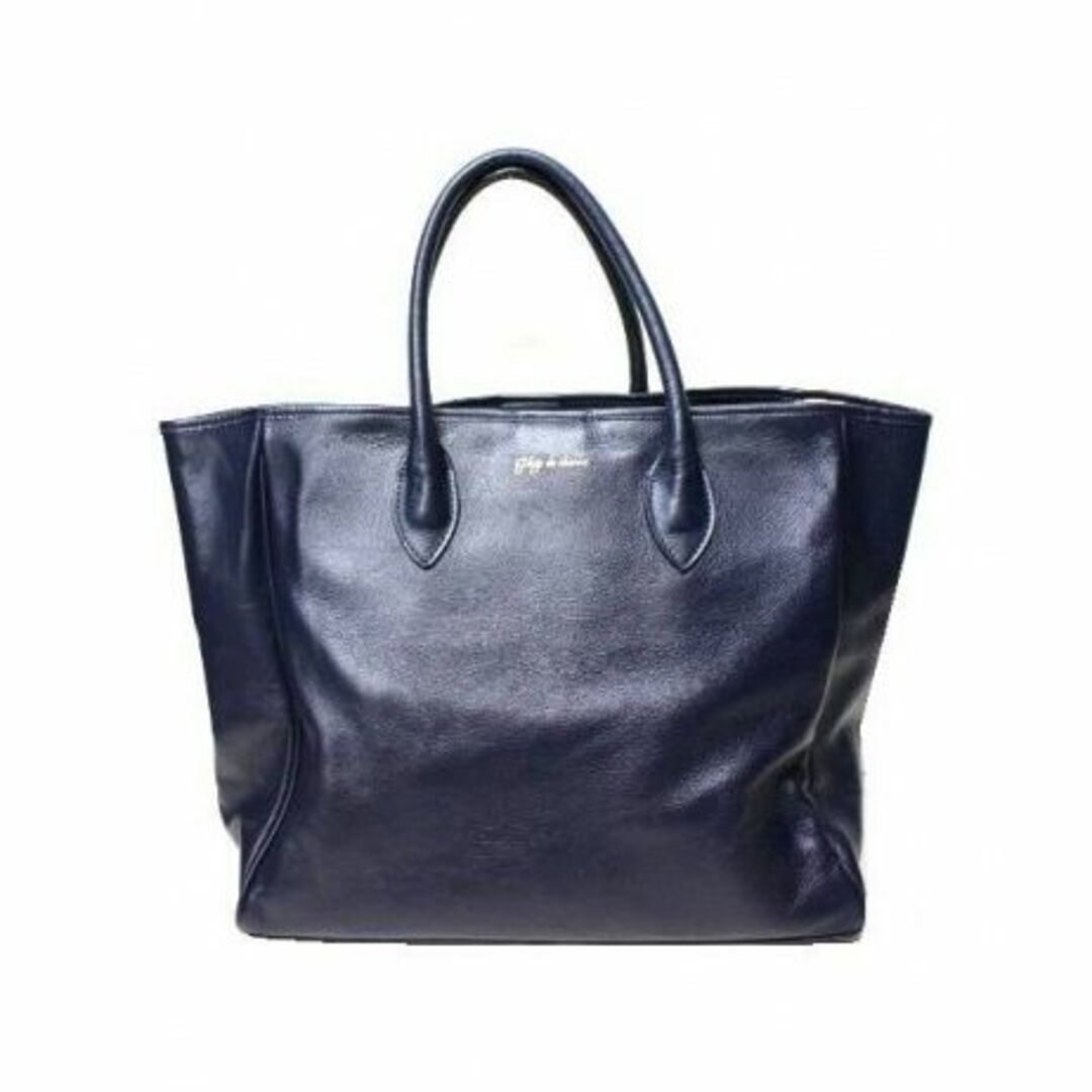 プラージュ Plage de charme トートバッグ レザー ネイビー 紺 プラージュ Plage de charme トートバッグ レザー ネイビー 紺