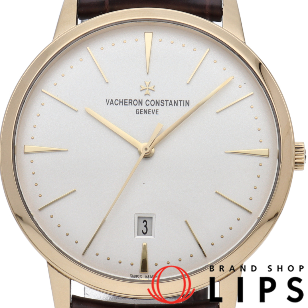 VACHERON CONSTANTIN(ヴァシュロンコンスタンタン)のヴァシュロン・コンスタンタン パトリモニー オートマティック 40mm Patrimony 85180/000R-9248 K18PG/革 メンズ時計 ホワイト 仕上げ済 美品 【中古】 メンズの時計(その他)の商品写真