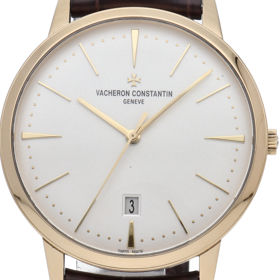 VACHERON CONSTANTIN(ヴァシュロンコンスタンタン)のヴァシュロン・コンスタンタン パトリモニー オートマティック 40mm Patrimony 85180/000R-9248 K18PG/革 メンズ時計 ホワイト 仕上げ済 美品 【中古】 メンズの時計(その他)の商品写真