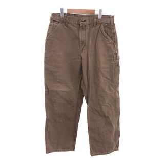 カーハート(carhartt)のCarhartt カーハート ダック ペインターパンツ アメカジ ワーク ブラウン (メンズ 34/30) 中古 古着 Q0835(その他)