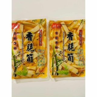 龍宏 香脆筍 メンマ 袋タイプ  おつまみ 台湾お土産 375g ×2点(その他)