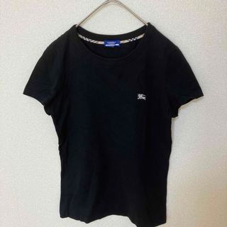 バーバリーブルーレーベル(BURBERRY BLUE LABEL)のBURBERRY BLUE LABEL  Tシャツ　カットソー　黒　サイズ38(Tシャツ(半袖/袖なし))