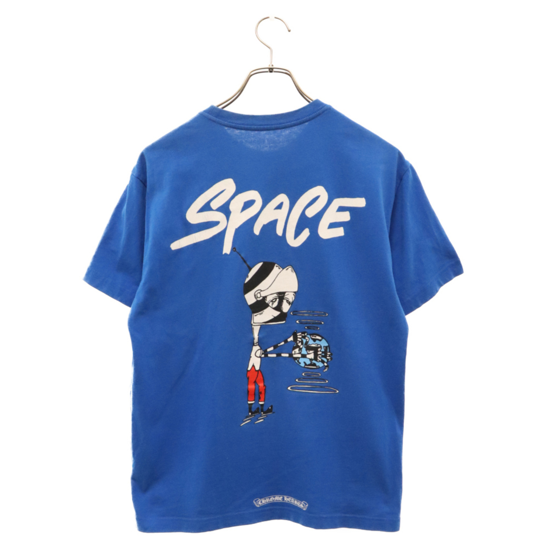 Chrome Hearts(クロムハーツ)のCHROME HEARTS クロムハーツ 20SS×MATTY BOY PPO Space Tee×マッティボーイ スペースプリントクルーネック半袖Tシャツ ブルー メンズのトップス(Tシャツ/カットソー(半袖/袖なし))の商品写真