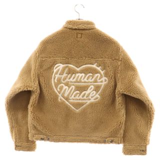 ヒューマンメイド(HUMAN MADE)のHUMAN MADE ヒューマンメイド 23AW WOOL BLENDED BOA FLEECE WORK JACKET ウール ブレンディド ボア フリース ワーク ジャケット HM26JK034 ブラウン(フライトジャケット)