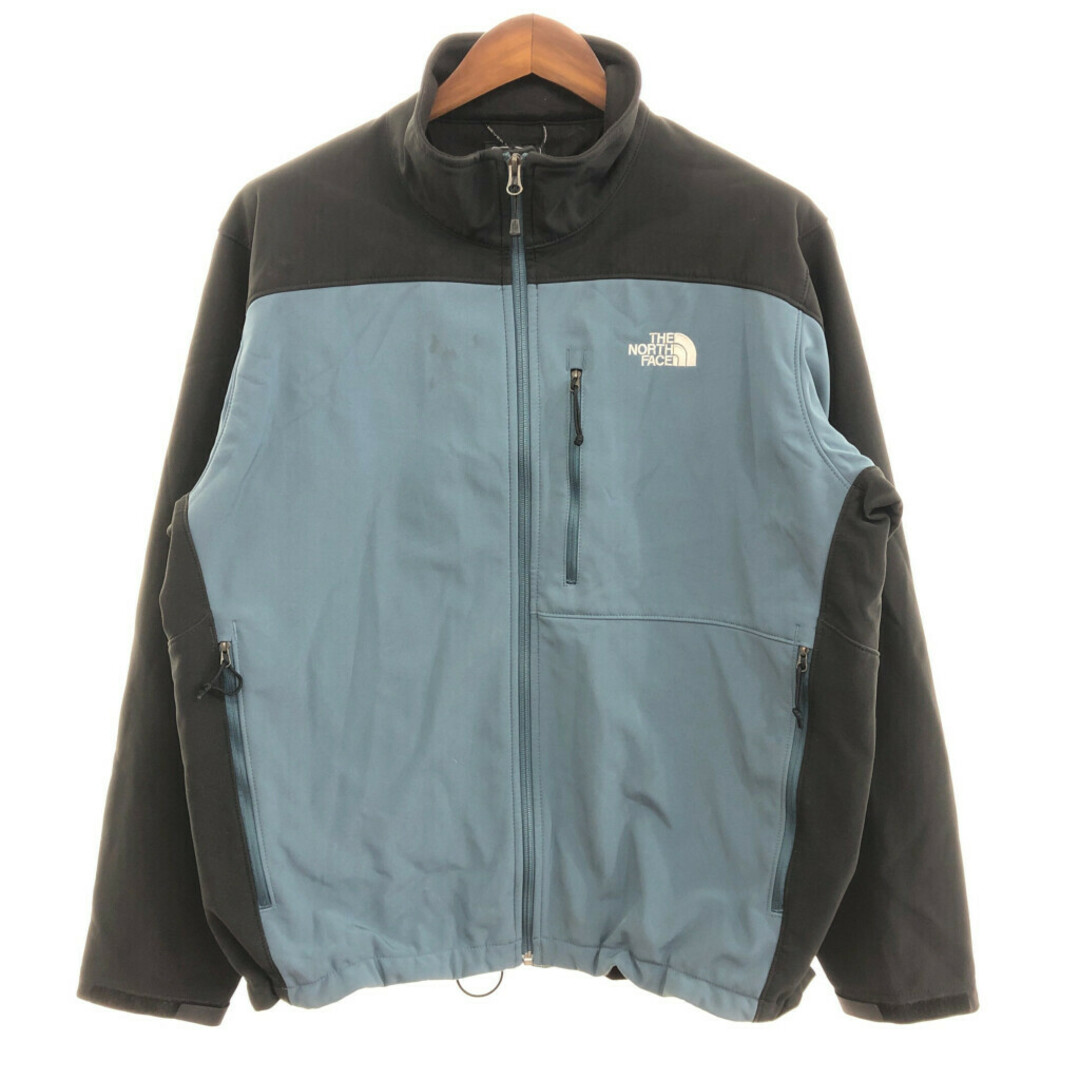 THE NORTH FACE(ザノースフェイス)のTHE NORTH FACE ノースフェイス ソフトシェルジャケット アウター アウトドア マルチカラー (メンズ XL/TG) 中古 古着 Q0872 メンズのジャケット/アウター(その他)の商品写真