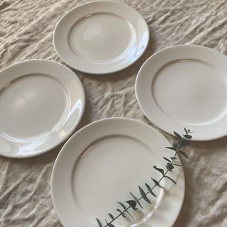 ノリタケ(Noritake)のノリタケ　白　20cm皿　4枚(食器)