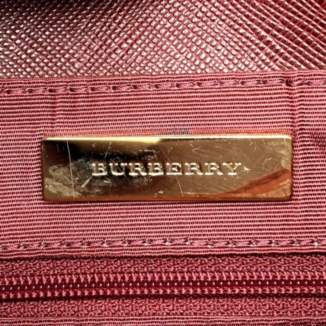 BURBERRY(バーバリー)のバーバリー トートバッグ ハンドバッグ ノバチェック ベージュ キャンバス レザー BURBERRY【中古】 レディースのバッグ(トートバッグ)の商品写真