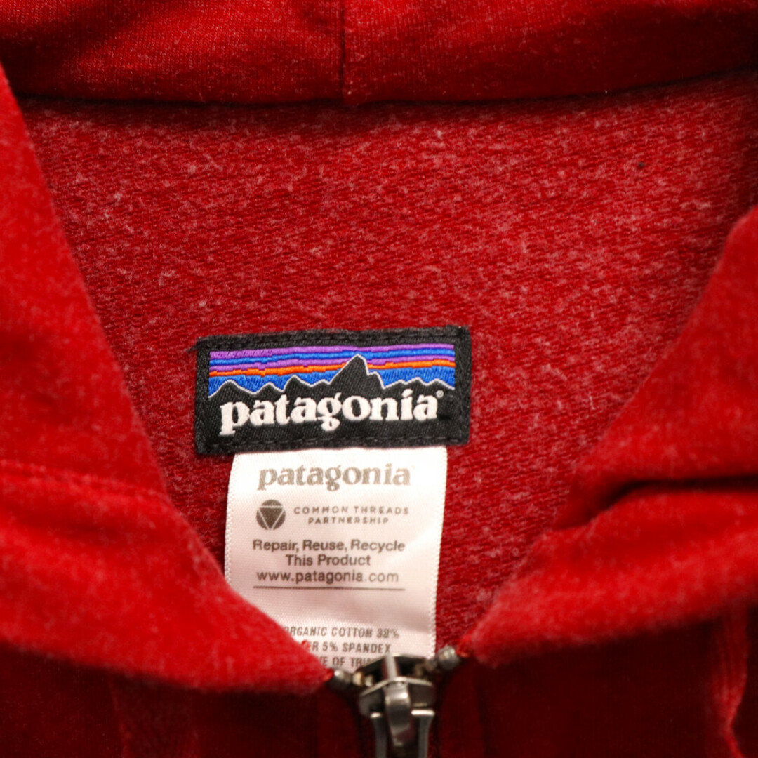 patagonia(パタゴニア)のPATAGONIA パタゴニア 13AW フライングフィッシュ ワッペン刺繍 ジップアップパーカー レディース レッド 27550FA13 レディースのトップス(パーカー)の商品写真