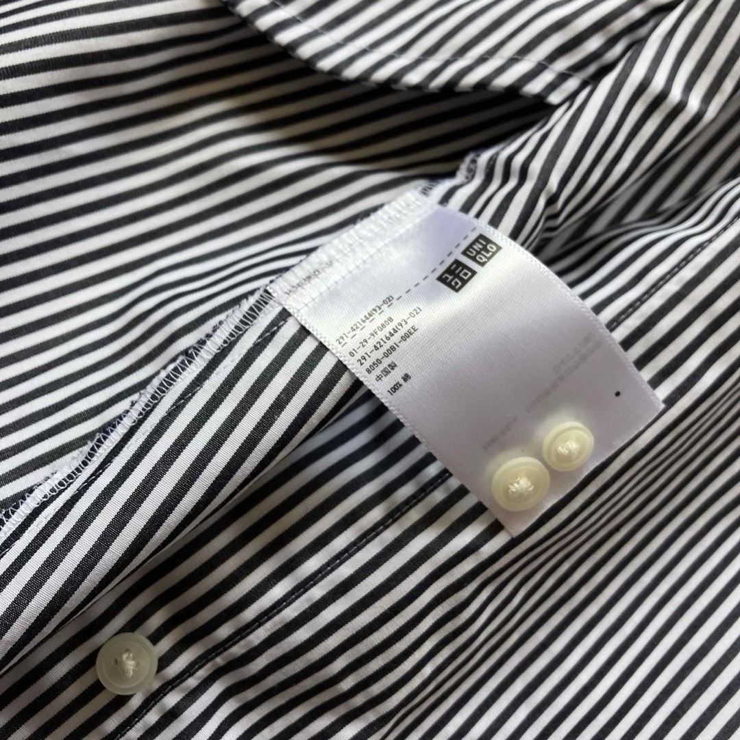 UNIQLO(ユニクロ)のUNIQLO  ユニクロ　シャツワンピース　ストライプ柄　綿　羽織り　GU レディースのワンピース(ひざ丈ワンピース)の商品写真